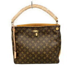 Louis Vuitton Gaia Brown Monogram Canvas Tote Bag